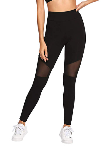 SweatyRocks - Leggings elásticos para Mujer, diseño de Bloque de Colores
