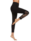 SweatyRocks Color Block Carta de la Mujer Imprimir Cintura Yoga Entrenamiento Mujer