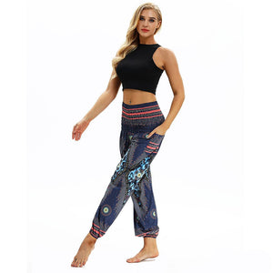 Fitfulvan - Leggings Informales para Hombre y Mujer, Sueltos, Pantalones de Yoga, Holgados, Pantalones Bohemios