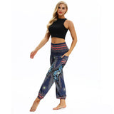 Fitfulvan - Leggings Informales para Hombre y Mujer, Sueltos, Pantalones de Yoga, Holgados, Pantalones Bohemios