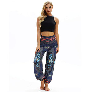 Fitfulvan - Leggings Informales para Hombre y Mujer, Sueltos, Pantalones de Yoga, Holgados, Pantalones Bohemios