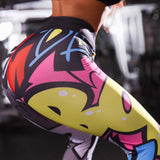 ETbotu Women 3D Cartoon Pattern Printing High Waist Leggings for Yoga Sports Christmas Gifts
