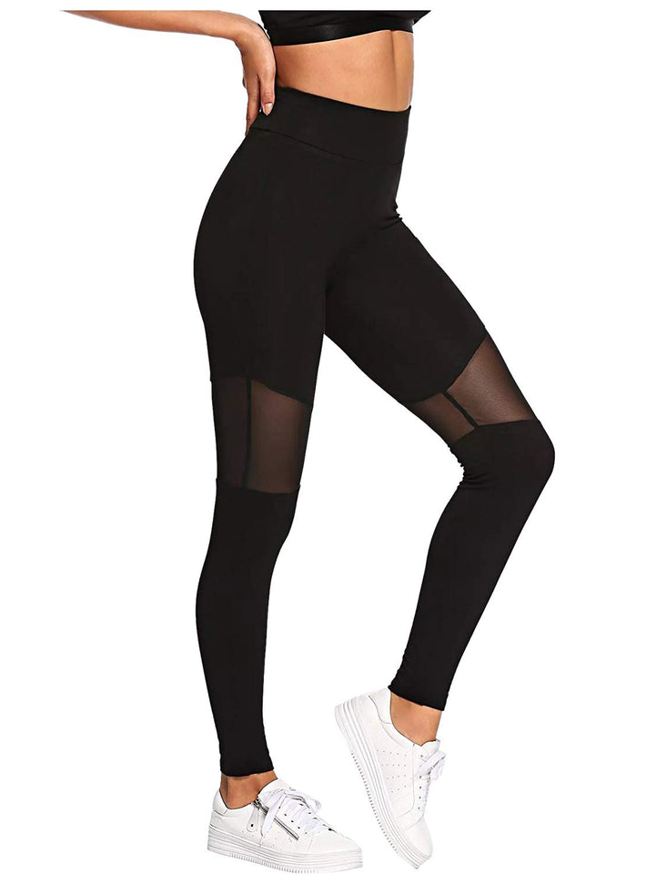 SweatyRocks - Leggings elásticos para Mujer, diseño de Bloque de Colores