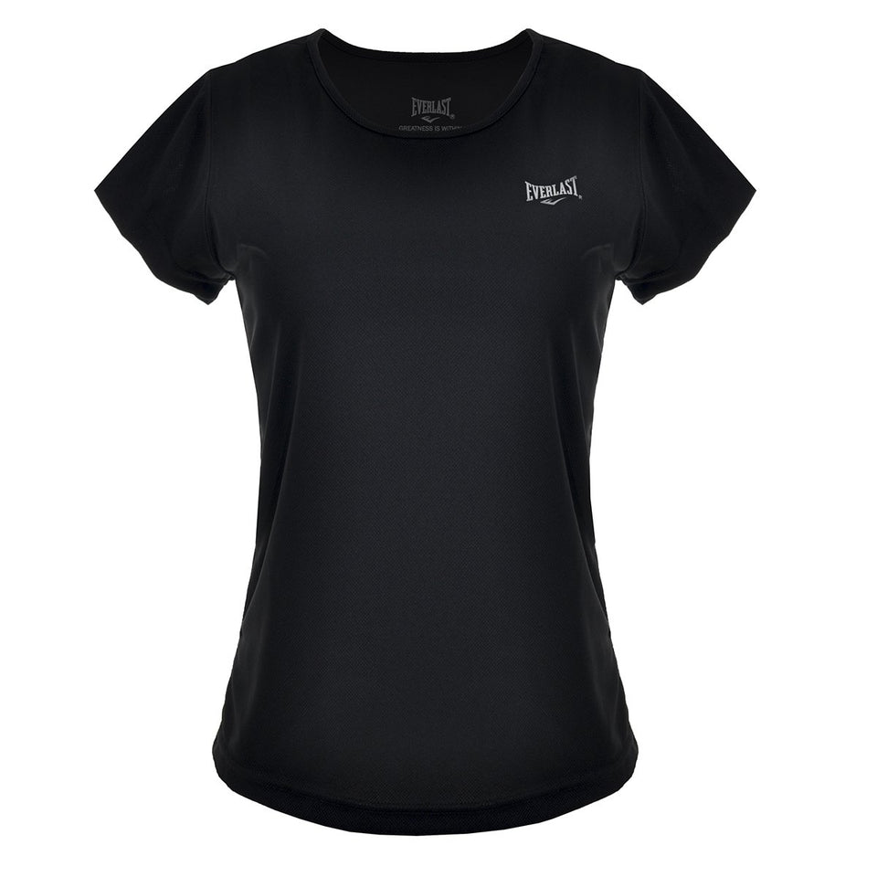 EVERLAST v58012 Playera Deportiva para Mujer, Color Negro, Extra Grande
