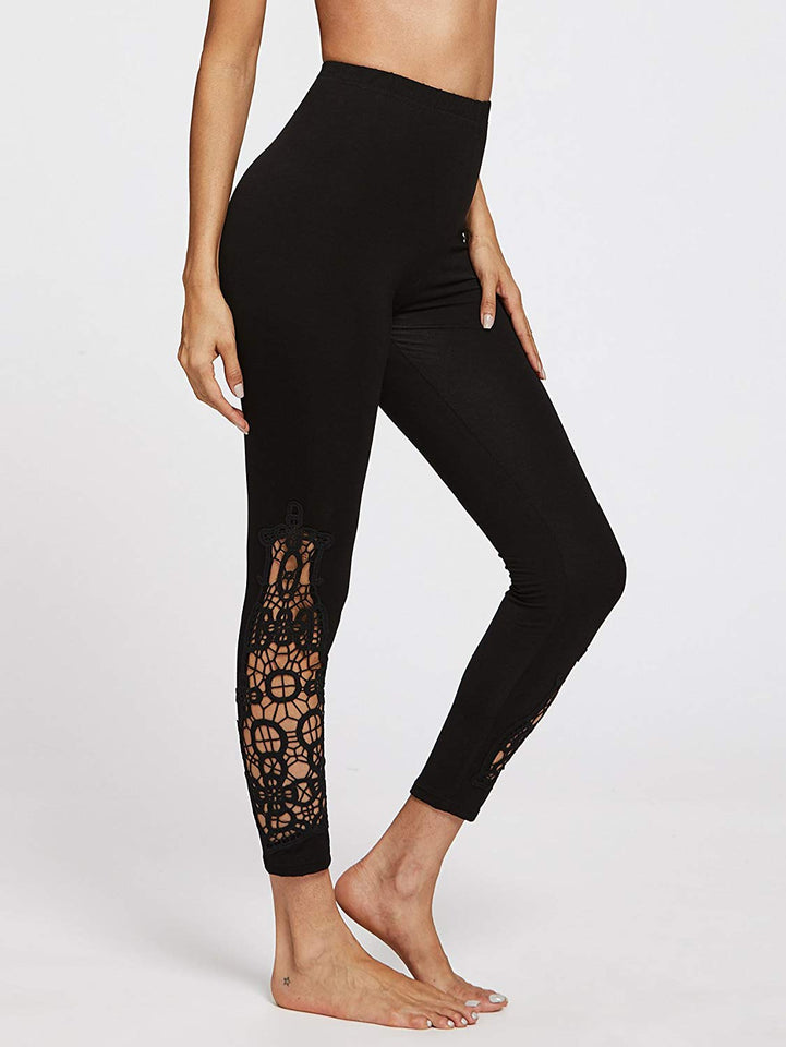 SweatyRocks Color Block Carta de la Mujer Imprimir Cintura Yoga Entrenamiento Mujer