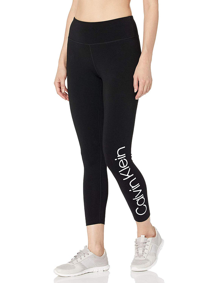 Calvin Klein Leggings de Cintura Alta con Logo sólido para Mujer