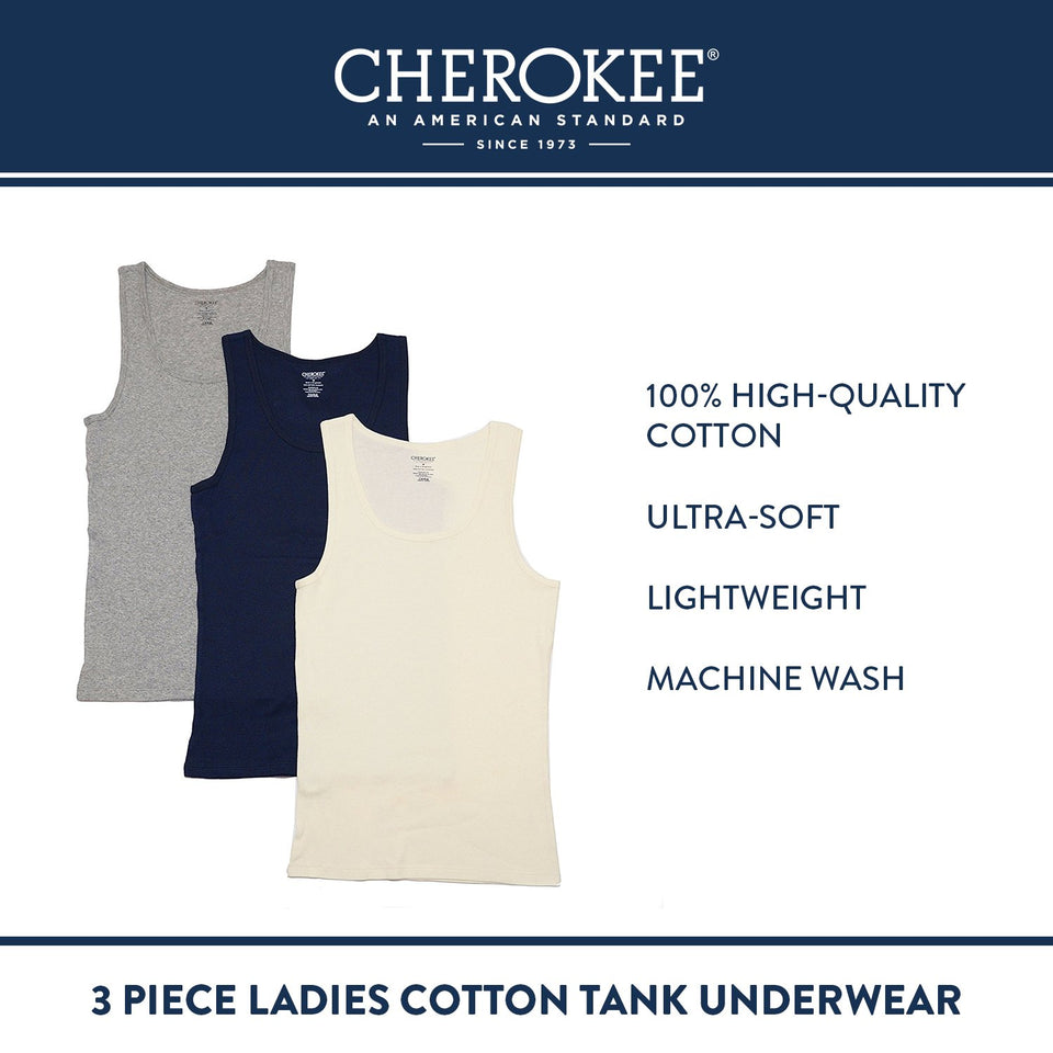 Cherokee - Ropa Interior de algodón para Mujer, 3 Piezas