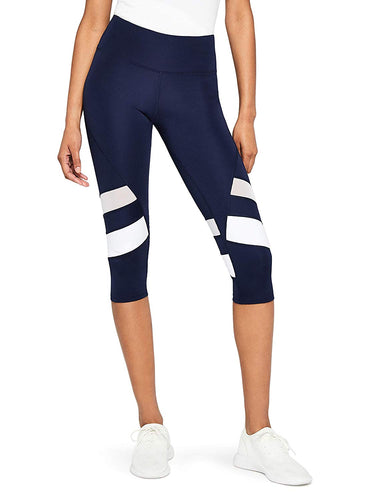 Aurique Amazon Brand - Leggins de Yoga para Mujer con Rayas horizontales Anchas