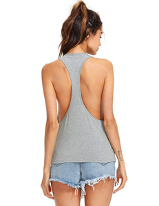 SweatyRocks sin Mangas de la Mujer Racerback Tank Parte Superior Entrenamiento Gimnasio Deporte Chaleco Tops