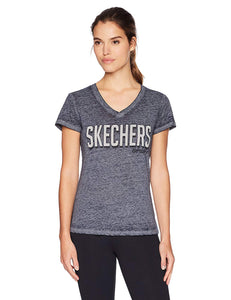 Skechers - Playera de Manga Corta para Mujer