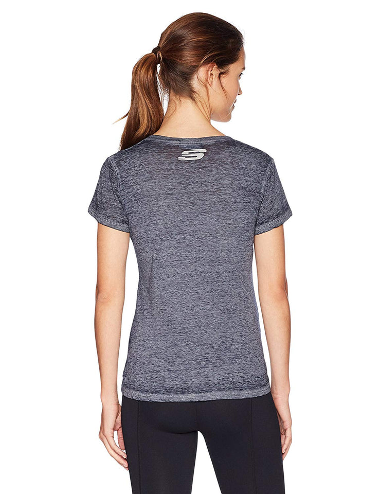 Skechers - Playera de Manga Corta para Mujer
