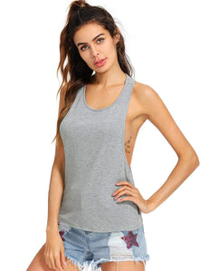SweatyRocks sin Mangas de la Mujer Racerback Tank Parte Superior Entrenamiento Gimnasio Deporte Chaleco Tops